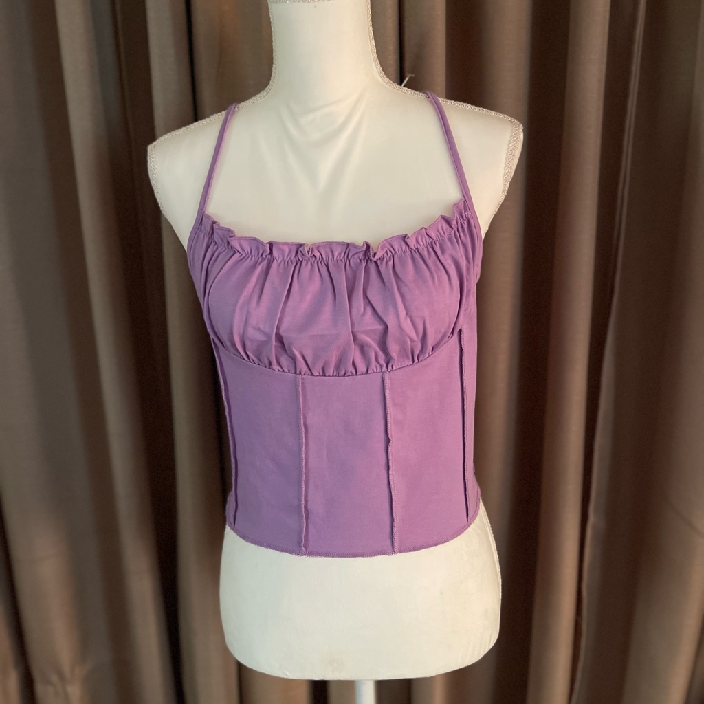 Solid Frill Trim Cami